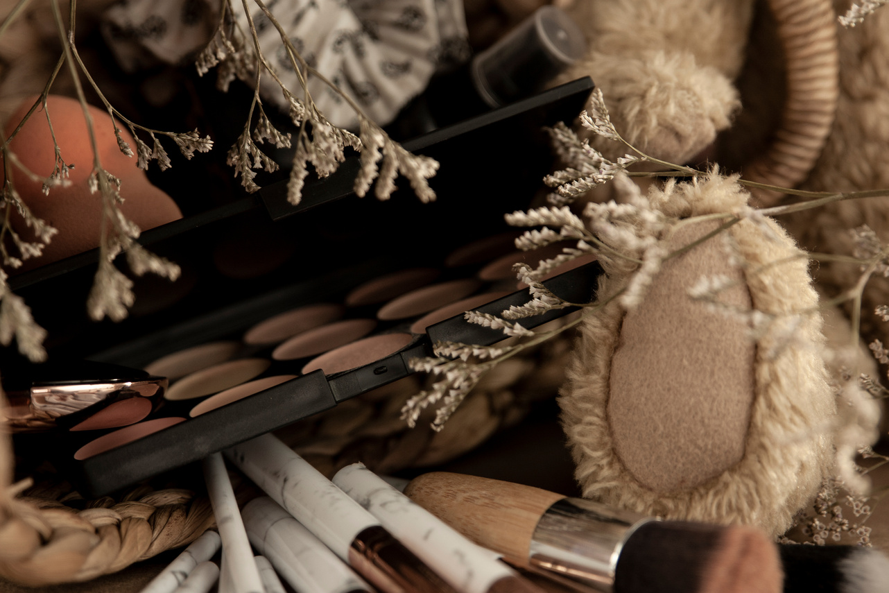 Makeup Brushes and Palette